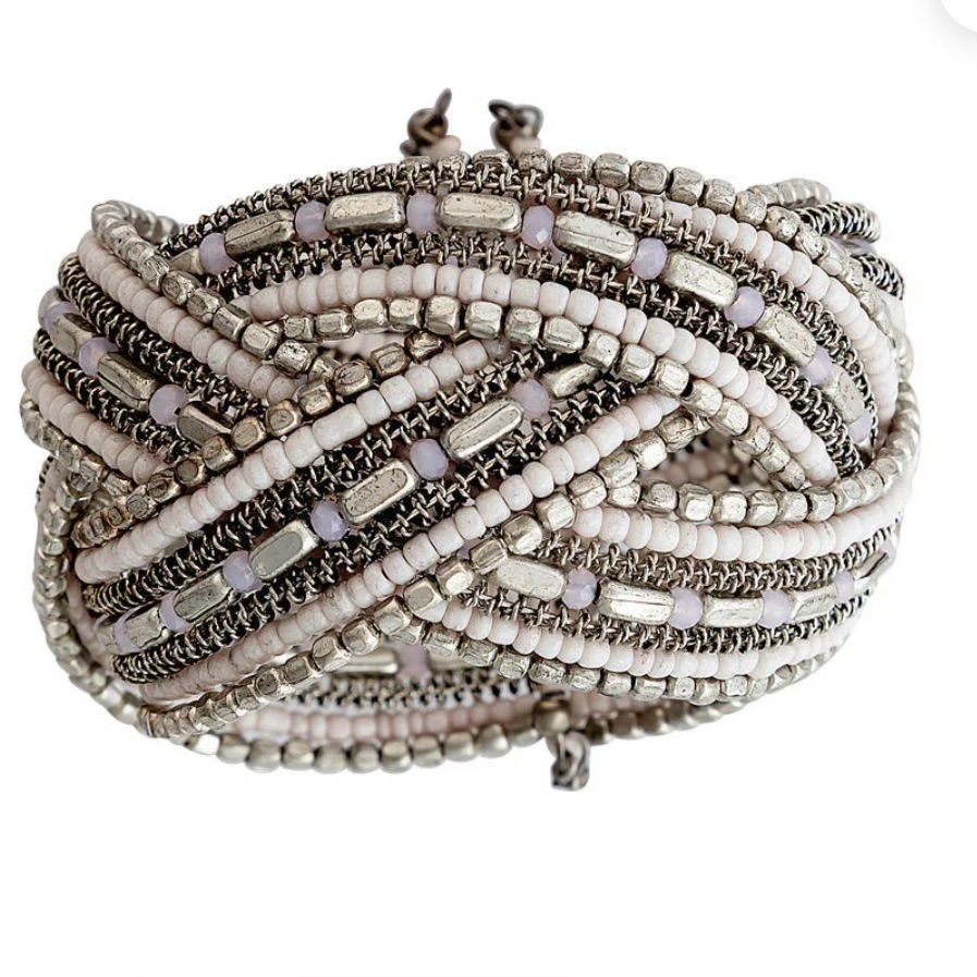 Myra-Intertwined Strands Cuff Bracelet